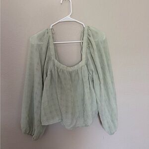 Elegant Sage Green Women's Top